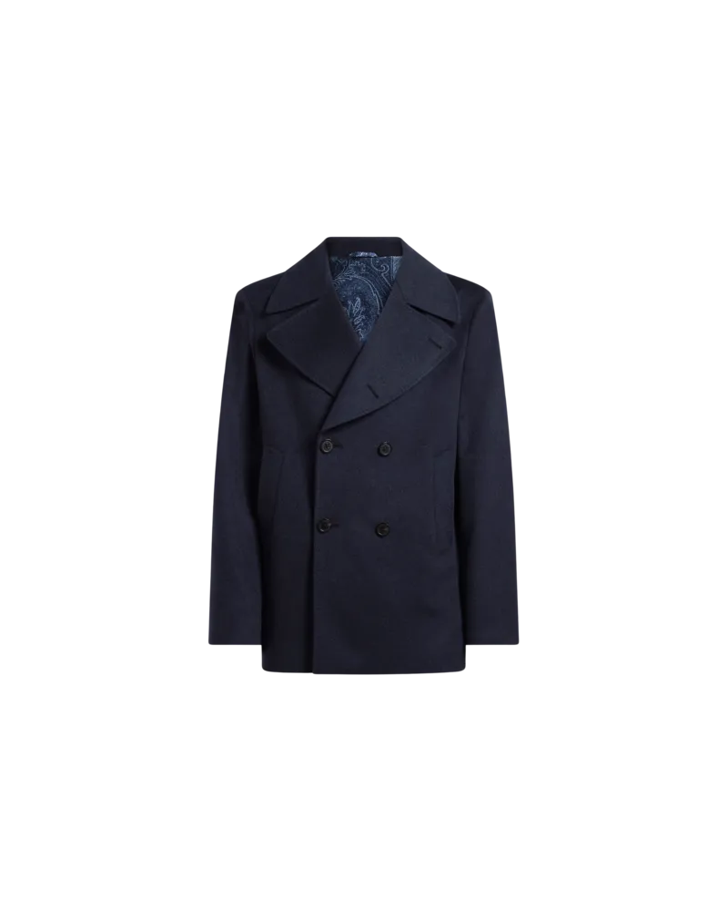 Etro Caban Aus Kaschmir-tuch, Herren, Navyblau, Größe Navyblau