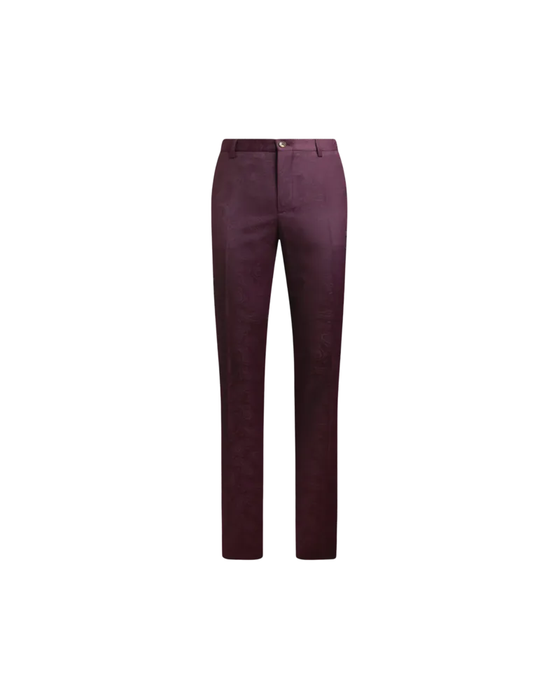 Etro Jacquardhose Aus Wolle Mit Paisley-motiv, Herren, Bordeaux, Größe Bordeaux