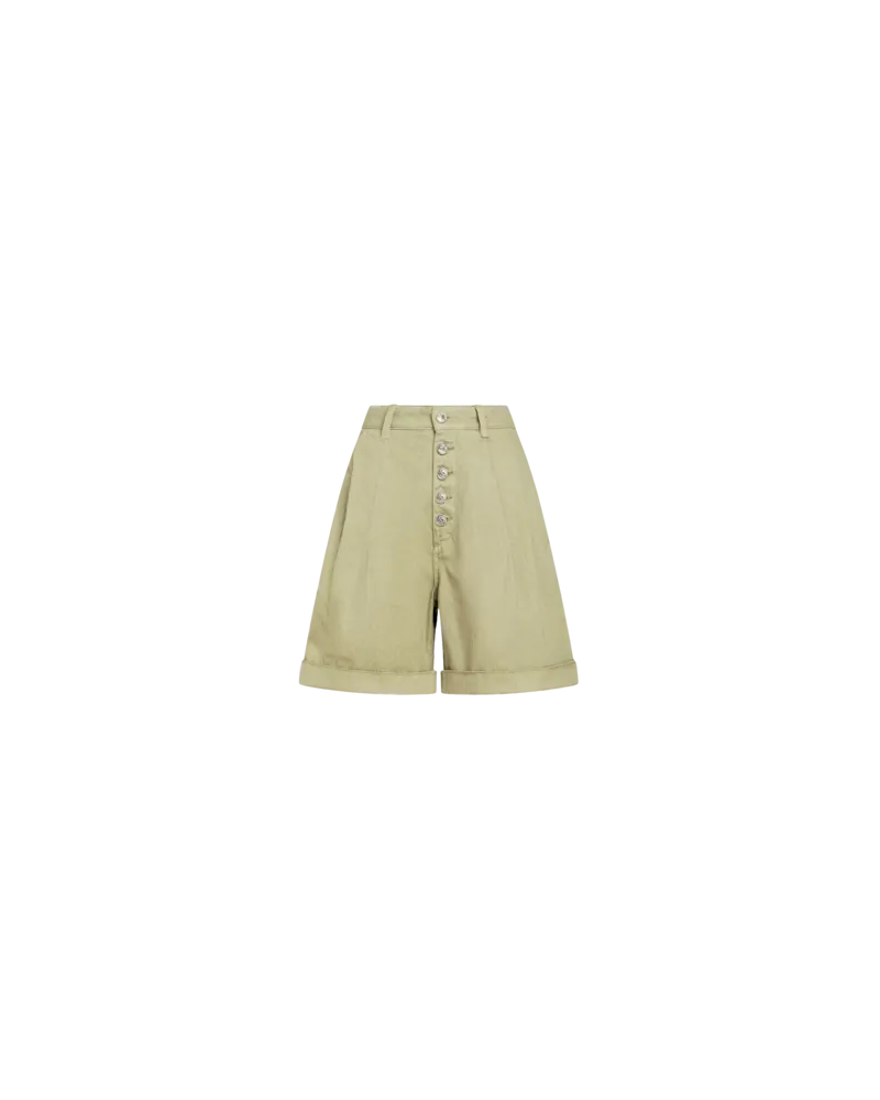 Etro Bermudashorts Aus Baumwolle Mit Knöpfen, Grün Grün