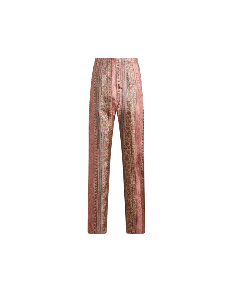 Etro Hose Im Pyjamastil Aus Seide, Herren, Rosa, Größe Rosa