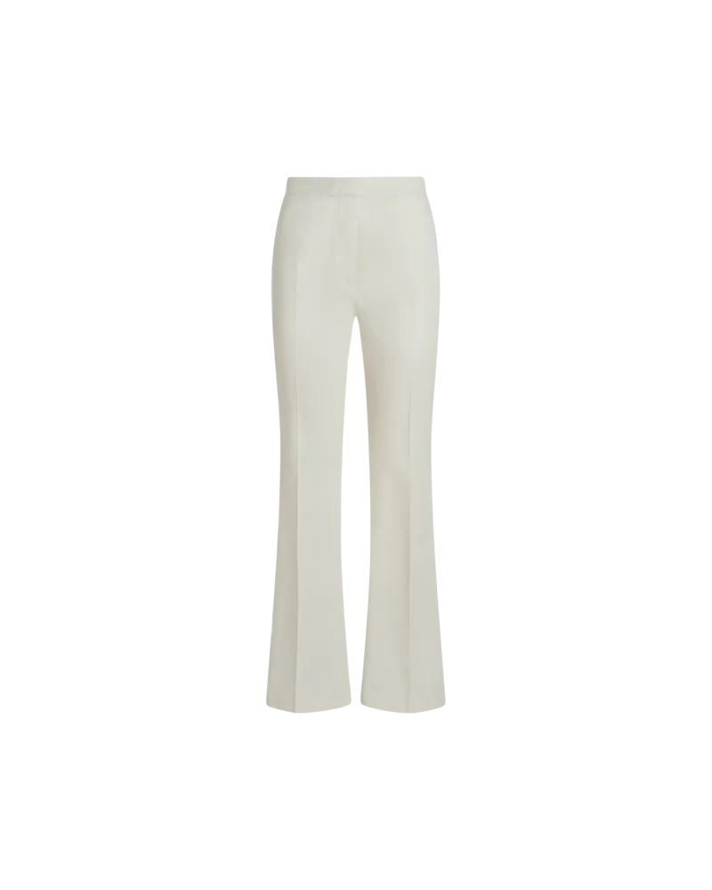 Etro Schlaghose Aus Stretch-baumwolle, Damen, Weiß, Größe Weiß