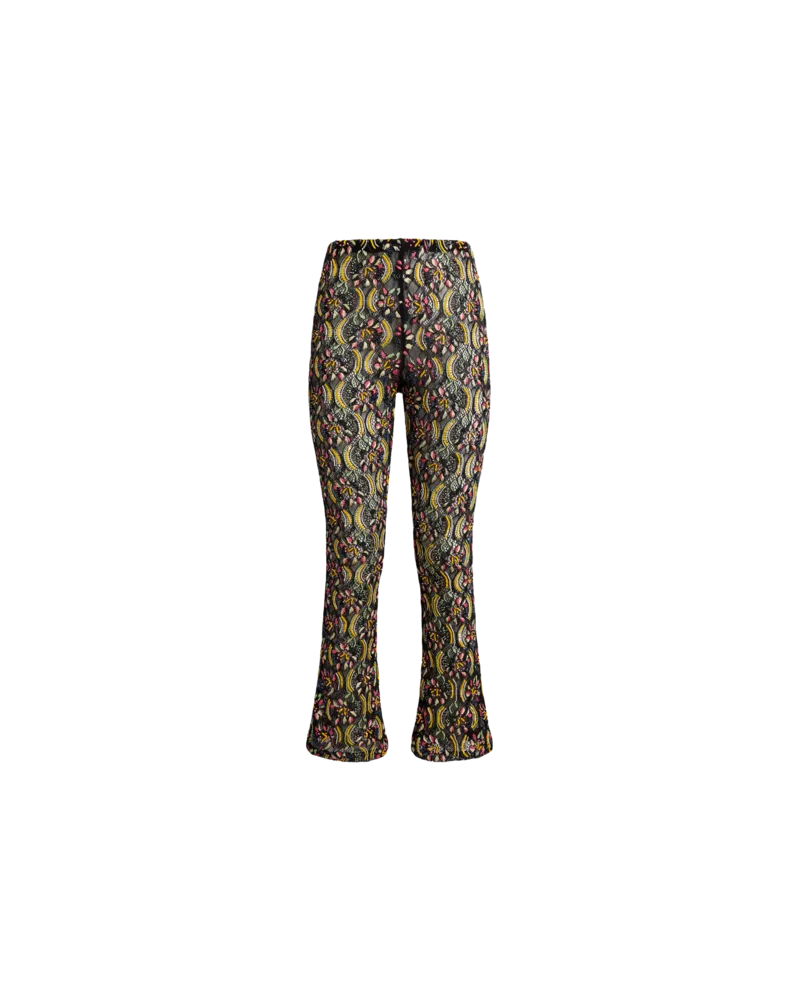 Etro Hose Mit Geradem Bein Aus Mit Perlen Und Pailletten Bestickter Spitze, Damen, Schwarz, Größe Schwarz