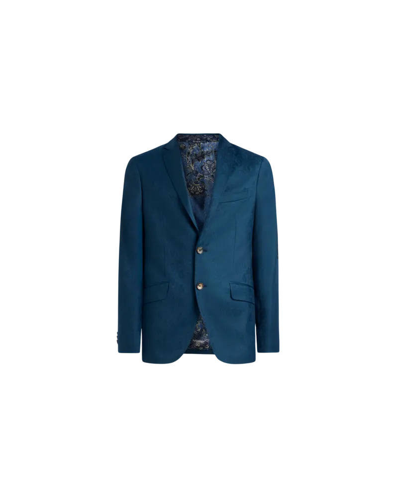 Etro Einzelne Anzugjacke Mit Paisleymuster, Herren, Hellblau, Größe Hellblau