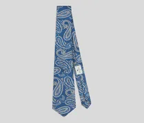 Jacquard-krawatte Aus Seide Mit Paisley, Herren, Hellblau