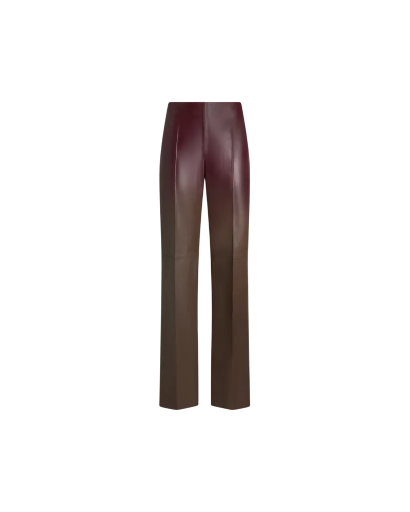 Etro Hose Aus Dégradé-eder, Damen, Braun, Größe Braun