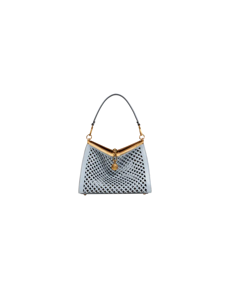 Etro Tasche Vela Mit Cut-out-details Mittelgross, Damen, Hellblau Hellblau