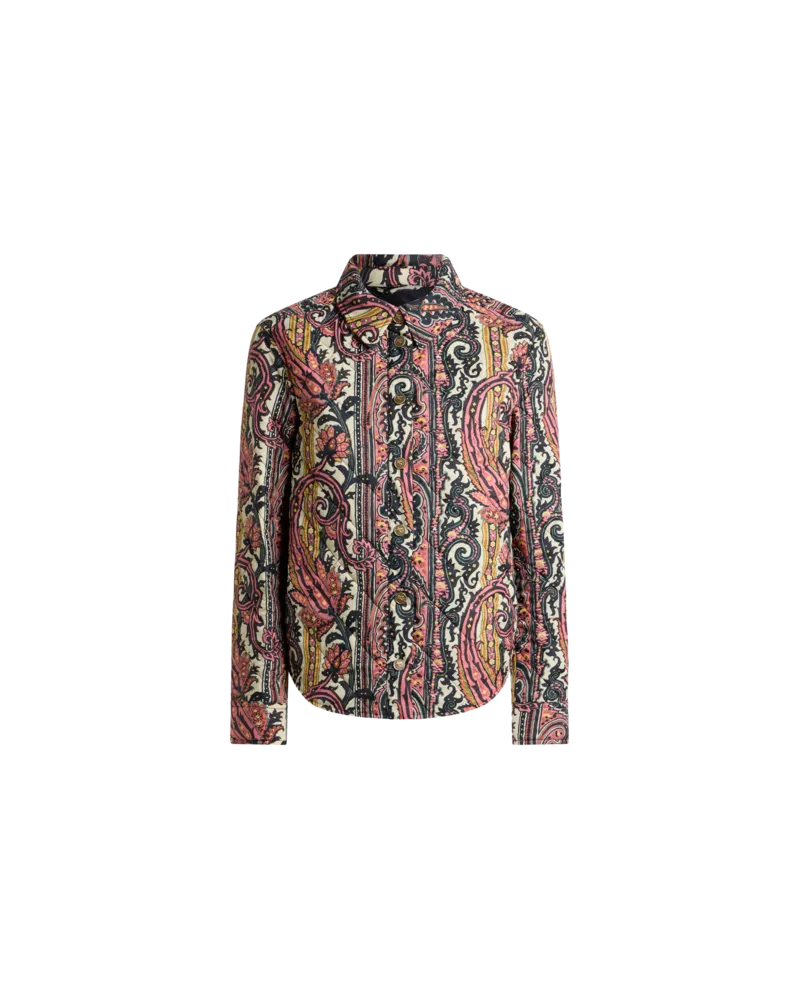 Etro Steppjacke Mit Paisley-foliage-motiv, Damen, Multicolor, Größe Multicolor