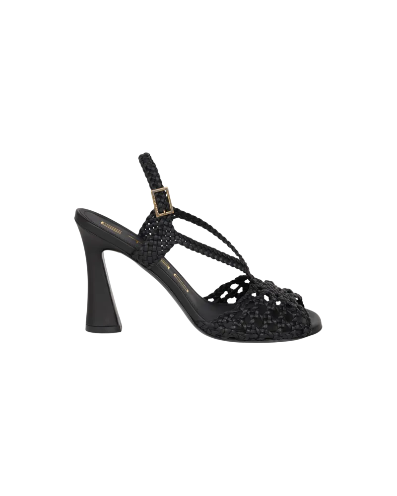 Etro Hohe Sandalen Im Flechtmuster, Damen, Schwarz, Größe Schwarz