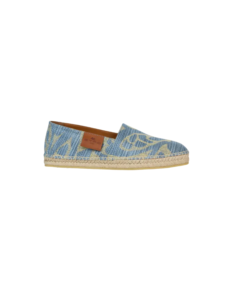 Etro Espadrilles Aus Leinen Mit Paisley-muster, Herren, Größe 