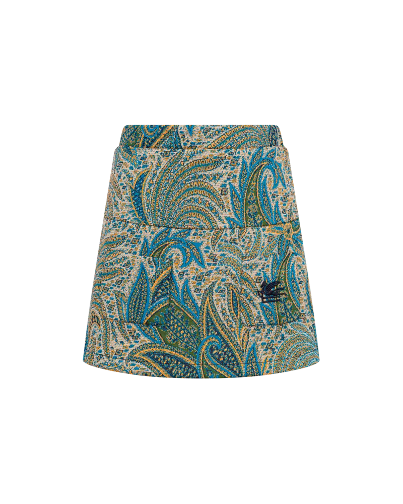 Etro Jacquardrock Mit Paisley-foliage, Hellblau, Größe Hellblau