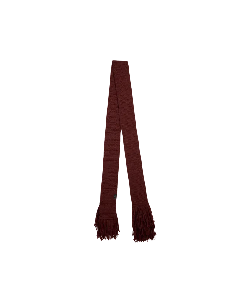 Etro Schal Aus Wolle Und Alpaka Mit Fransen, Herren, Bordeaux Bordeaux