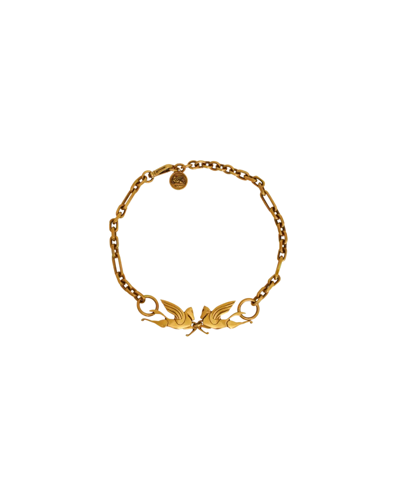 Etro Choker Pegaso, Damen, Gold Gold