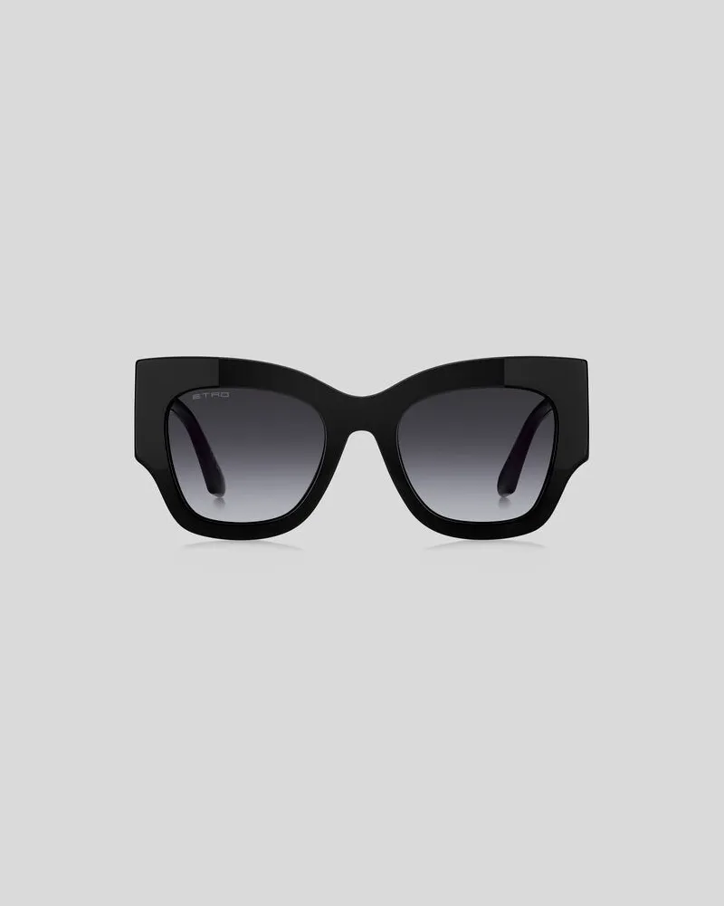 Etro Sonnenbrille Etromania, Damen, Schwarz Schwarz