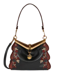 Etro Kleine Vela-tasche Mit Stickerei, Damen, Schwarz Schwarz