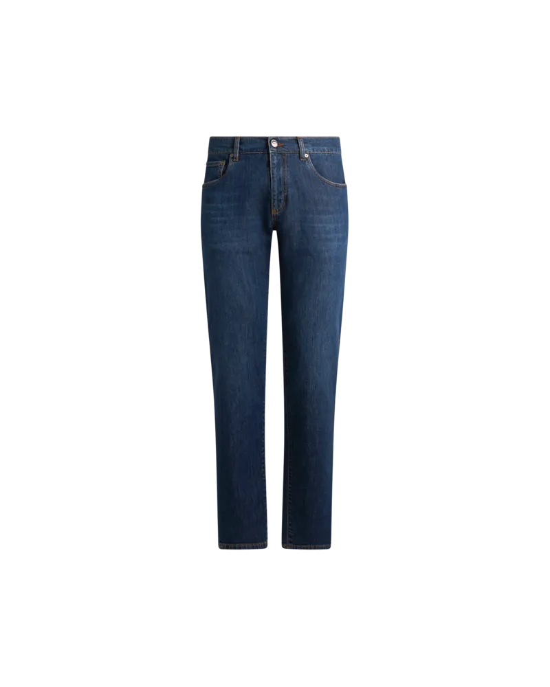 Etro Jeans Im Slim Fit Aus Denim Aus Einer Baumwollmischung, Herren, Blau, Größe Blau