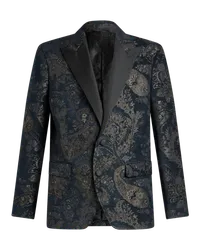 Etro Jacquard-blazer Mit Stickerei, Herren, Schwarz Schwarz