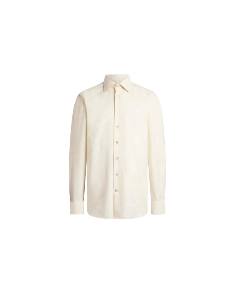 Etro Jacquard-hemd Aus Baumwolle Mit Paisleymuster, Herren, Cremefarben, Größe Cremefarben