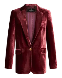 Etro Jacke Aus Samt, Damen, Bordeaux Bordeaux