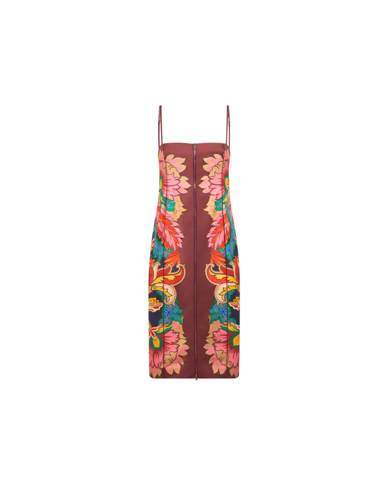 Etro Kleid Mit Tuch-blumendruck, Damen, Multicolor, Größe Multicolor