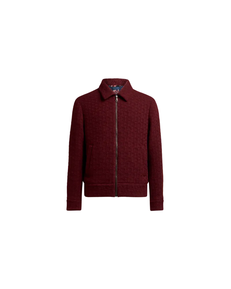 Etro Bomberjacke Aus Wolle, Herren, Rot, Größe Rot