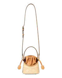 Etro Tasche Saturno Klein Aus Bast, Damen, Beige Beige