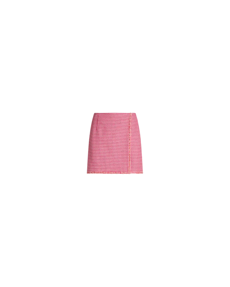 Etro Minirock Mit Mikro-karomuster, Damen, Rot, Größe Rot