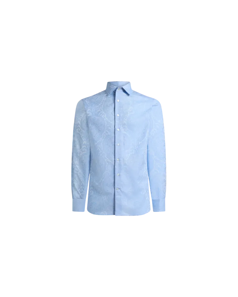 Etro Hemd Aus Baumwolle Roma, Herren, Hellblau, Größe Hellblau