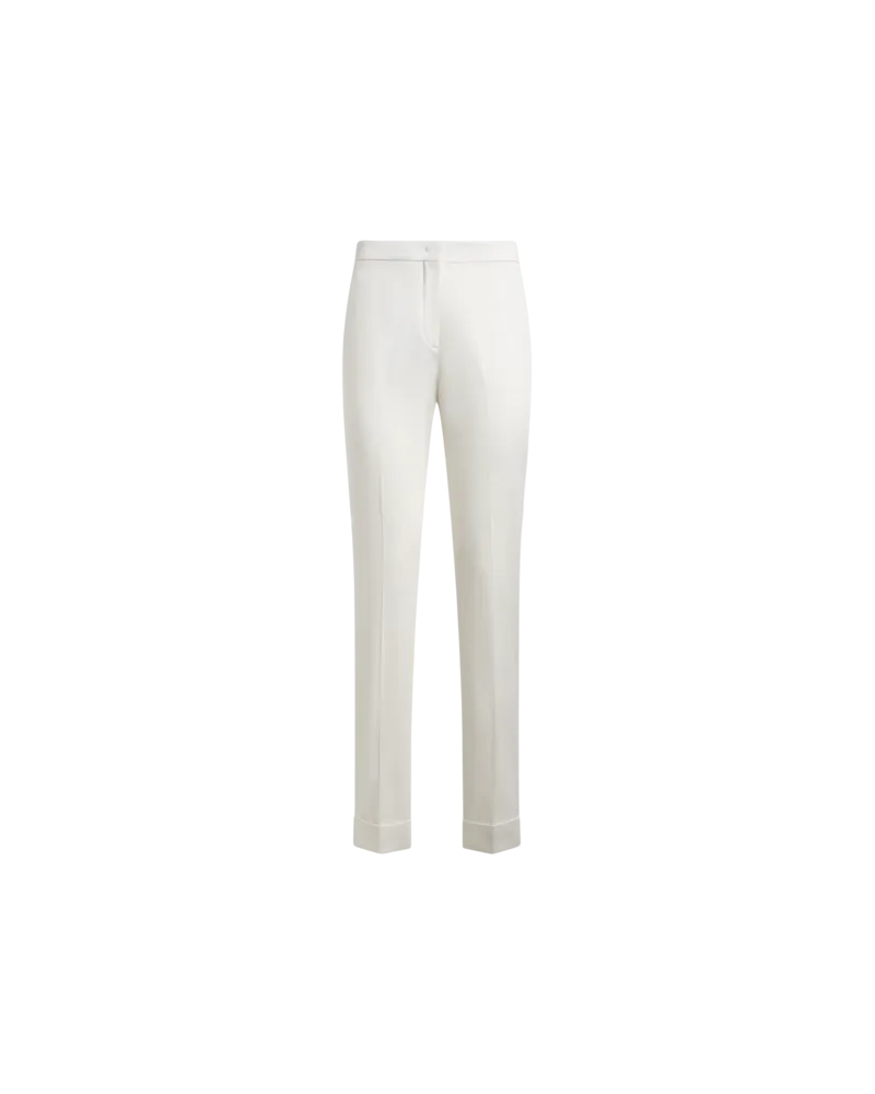Etro Cropped Hose Aus Stretch-baumwolle, Damen, Cremefarben, Größe Cremefarben