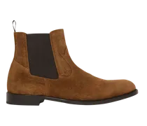 Chelsea-boots Aus Veloursleder Mit Arnica-motiv, Herren, Braun, Größe