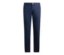 Gerade Jeans Aus Jacquard-denim, Herren, Blau, Größe