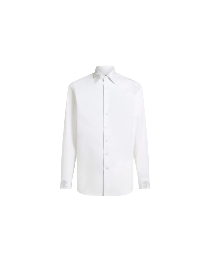 Etro Hemd Mit Gestickten Details, Herren, Weiß, Größe Weiß