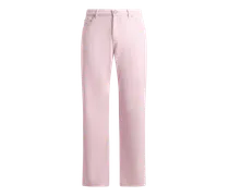 Jeans Mit Geradem Bein Aus Denim Mit Chevron-motiv, Herren, Rosa, Größe