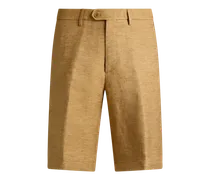 Bermudas Roma Aus Einer Leinenmischung, Herren, Gelb, Größe