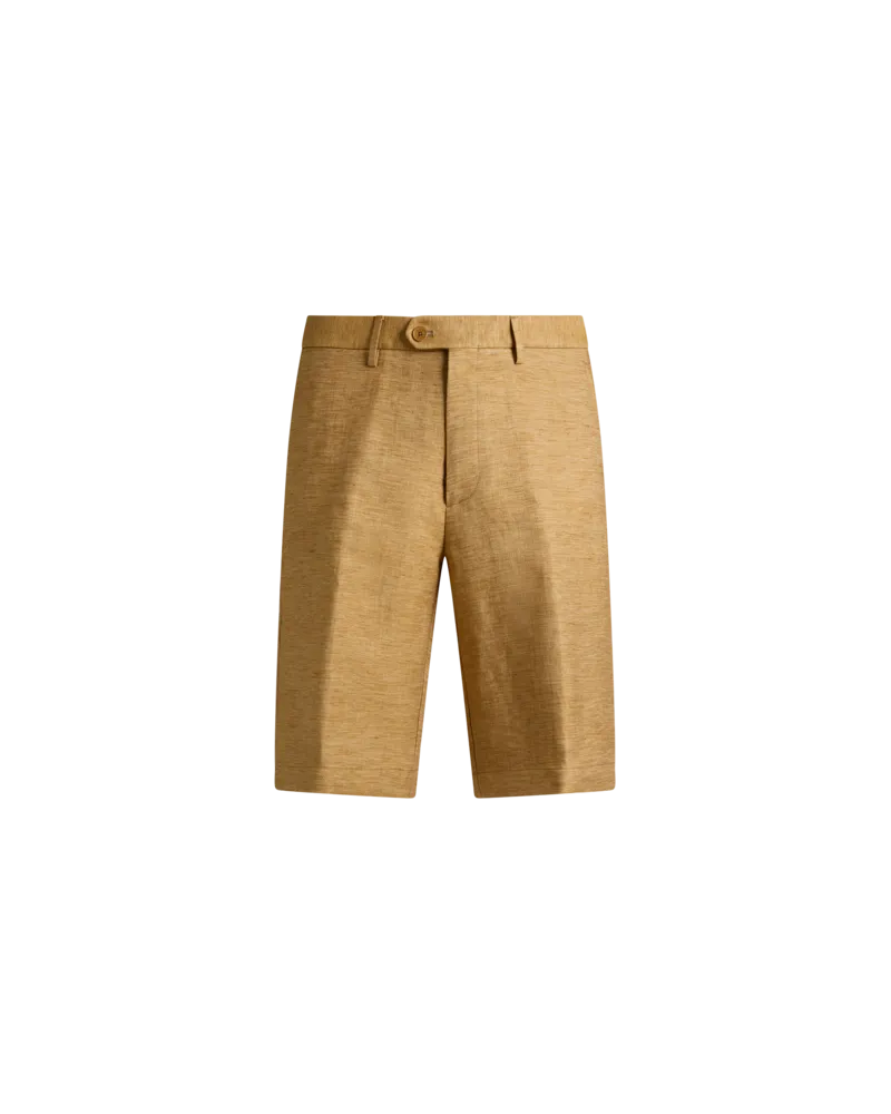 Etro Bermudas Roma Aus Einer Leinenmischung, Herren, Gelb, Größe Gelb