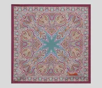 Pochette Aus Seide Mit Floralem Paisley-motiv, Herren, Multicolor