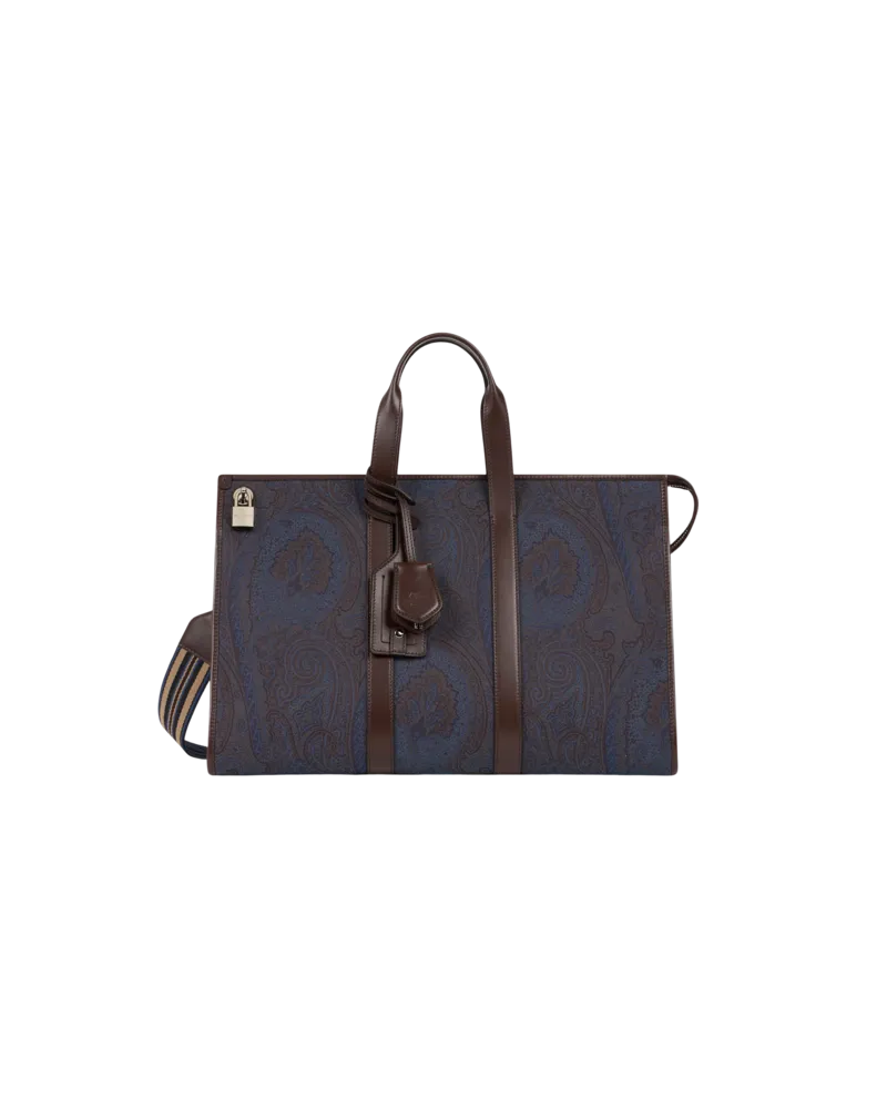 Etro Reisetasche Etro Essential Jacquard, Herren, Navyblau Navyblau