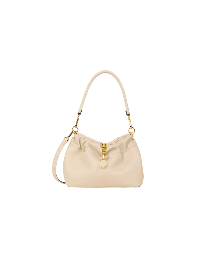 Etro Tasche Vela Blossom Klein Aus Nappaleder, Damen, Cremefarben Cremefarben