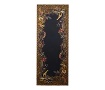 Schal Aus Modal Und Kaschmir Mit Animal- Und Paisley-print, Damen, Schwarz