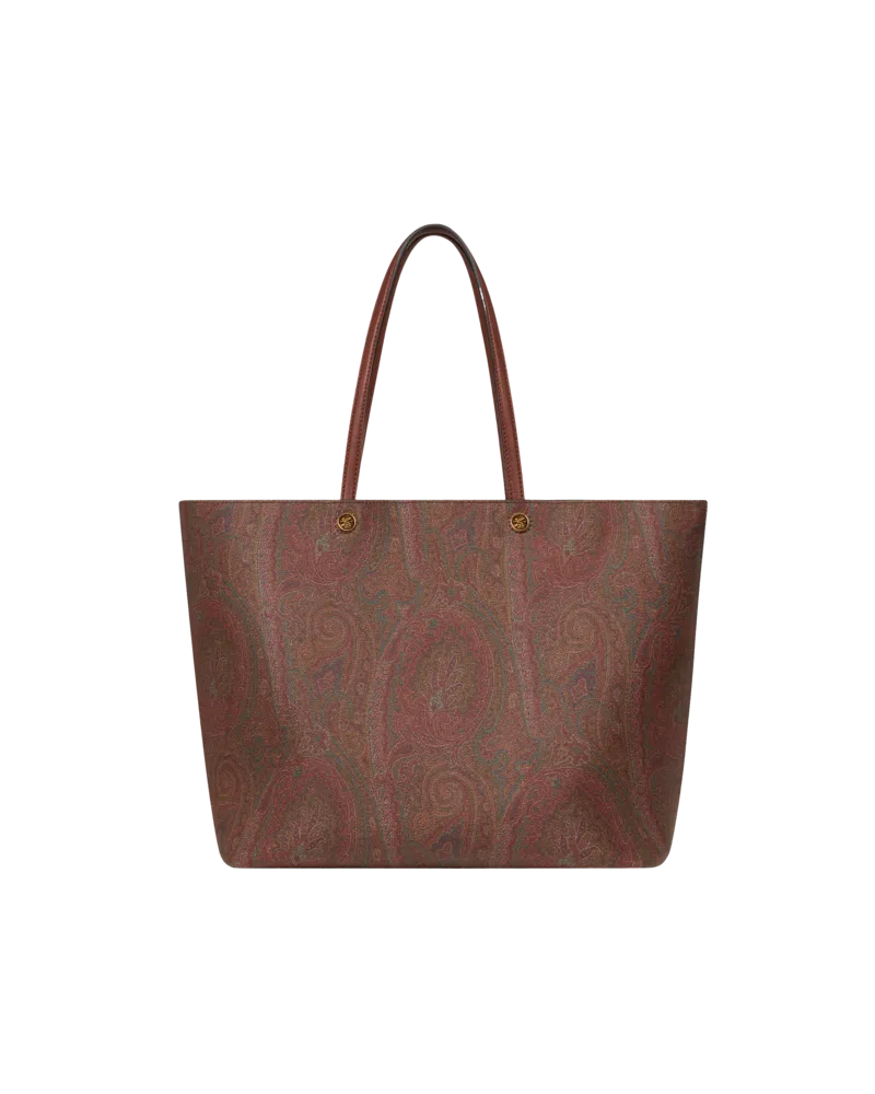 Etro Handtasche Etro Essential Maxi In Arnica Mit Pochette, Damen, Dunkelbraun Dunkelbraun