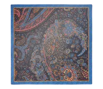 Einstecktuch Mit Floralem Paisleymuster, Herren, Navyblau