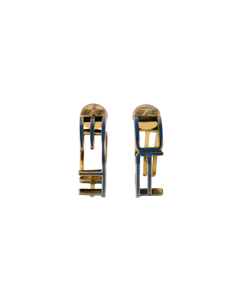 Etro Creolen Etro Klein, Damen, Blau Blau