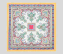 Pochette Aus Seide Mit Floralem Paisley-motiv, Herren, Multicolor