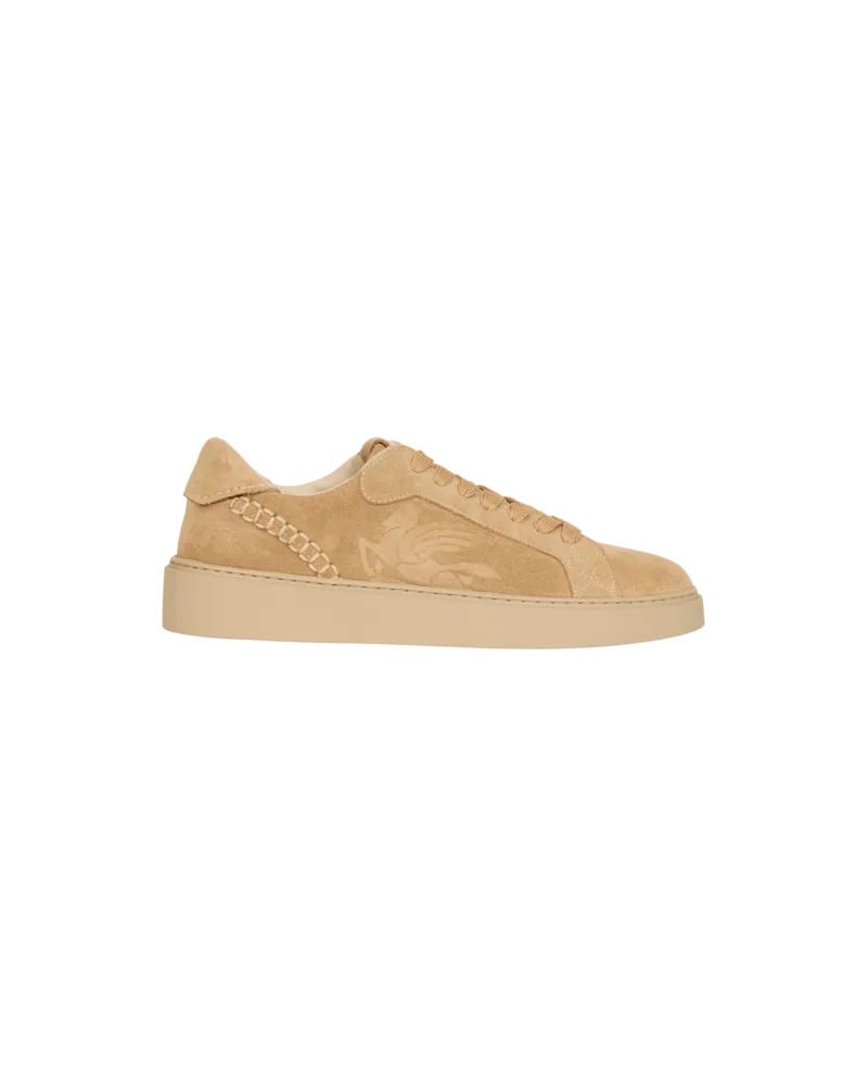Etro Sneakers Aus Veloursleder, Herren, Beige, Größe Beige