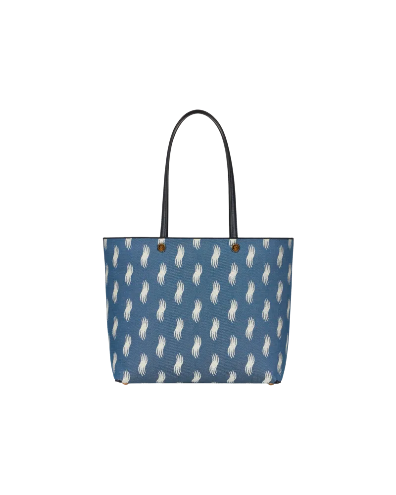 Etro Grosser Shopper Aus Jacquard, Damen, Navyblau Navyblau