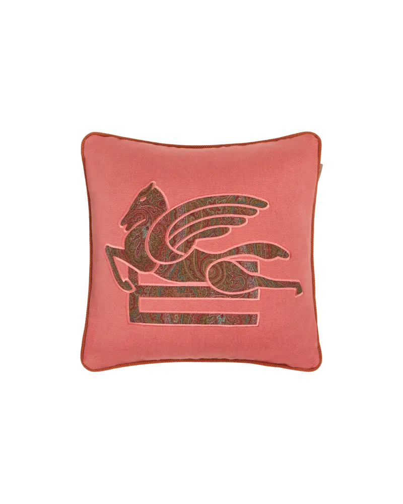 Etro Besticktes Kissen, Rosa Rosa
