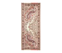 Schal Aus Kaschmir Und Seide Mit Rankenmotiv, Damen, Hellbraun