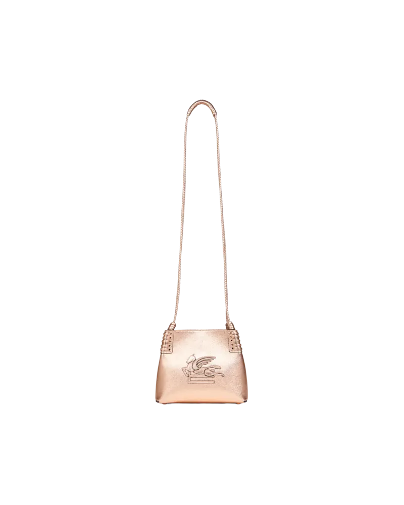 Etro Shoppingtasche Libra Mini Laminiert, Damen, Rosa Rosa