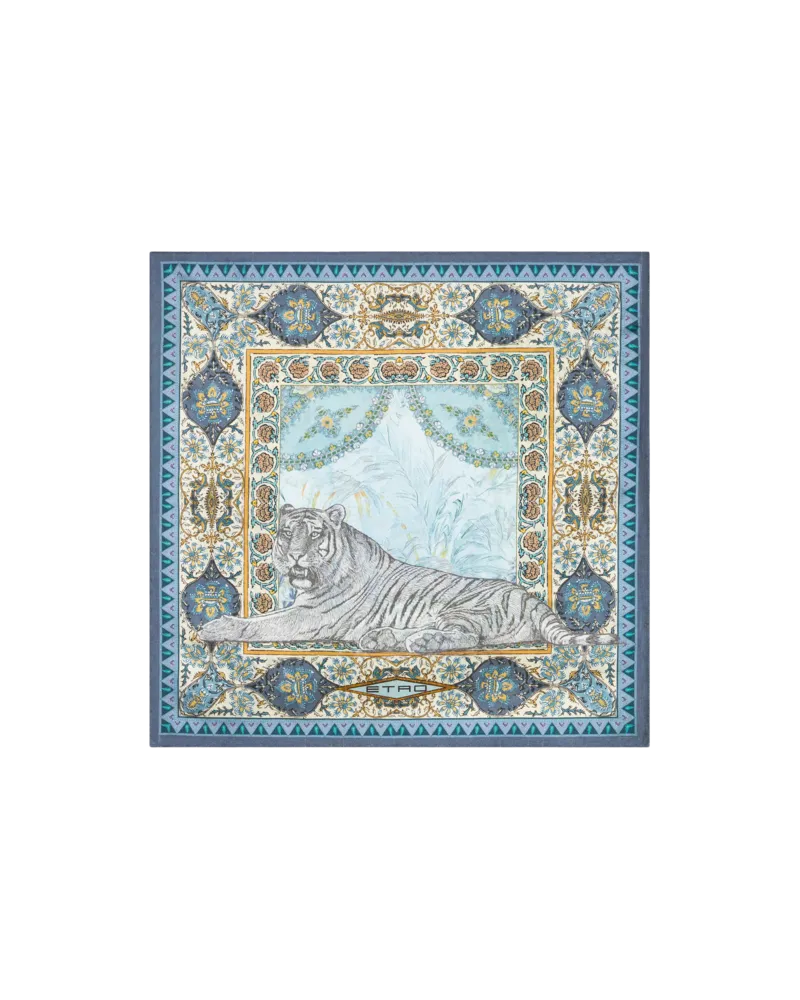 Etro Doubleface-einstecktuch, Herren, Hellblau Hellblau