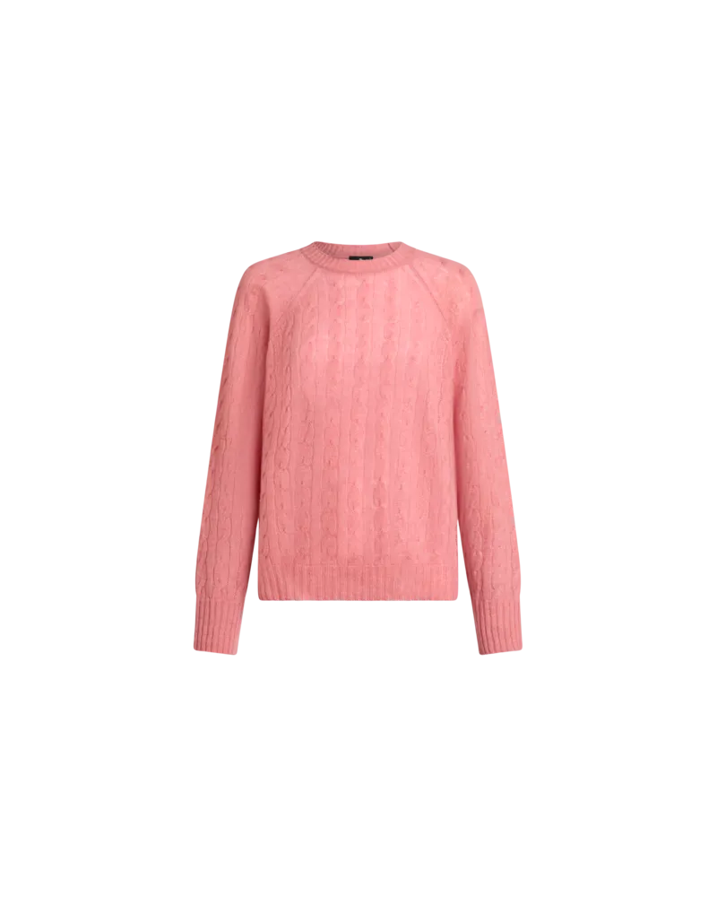 Etro Pullover Aus Kaschmir Mit Zopfmuster, Damen, Rosa, Größe Rosa