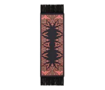 Schal Aus Seidensatin Mit Geometrischem Animal-motiv, Damen, Multicolor